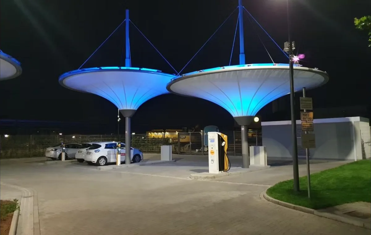 E-Charging Station Canopy, Darmstadt — Bocad reference project