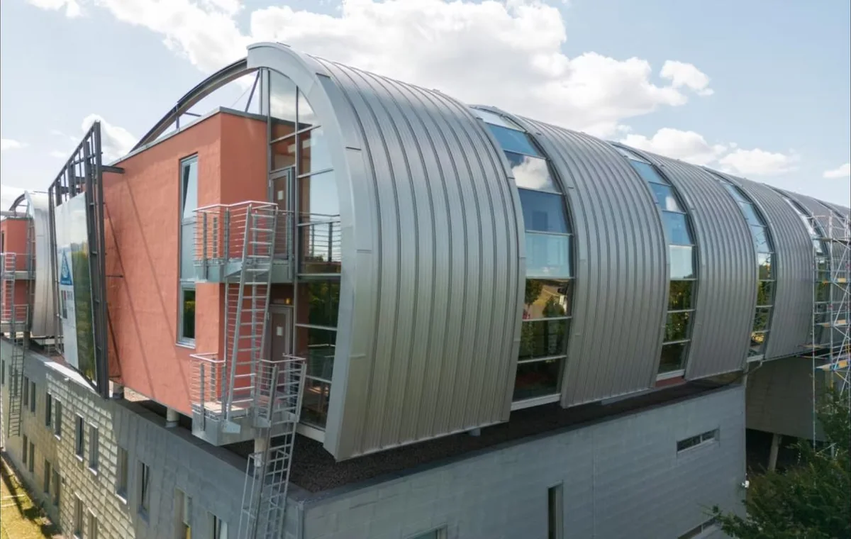 Kalzip roof Melexis, Erfurt — Bocad reference project