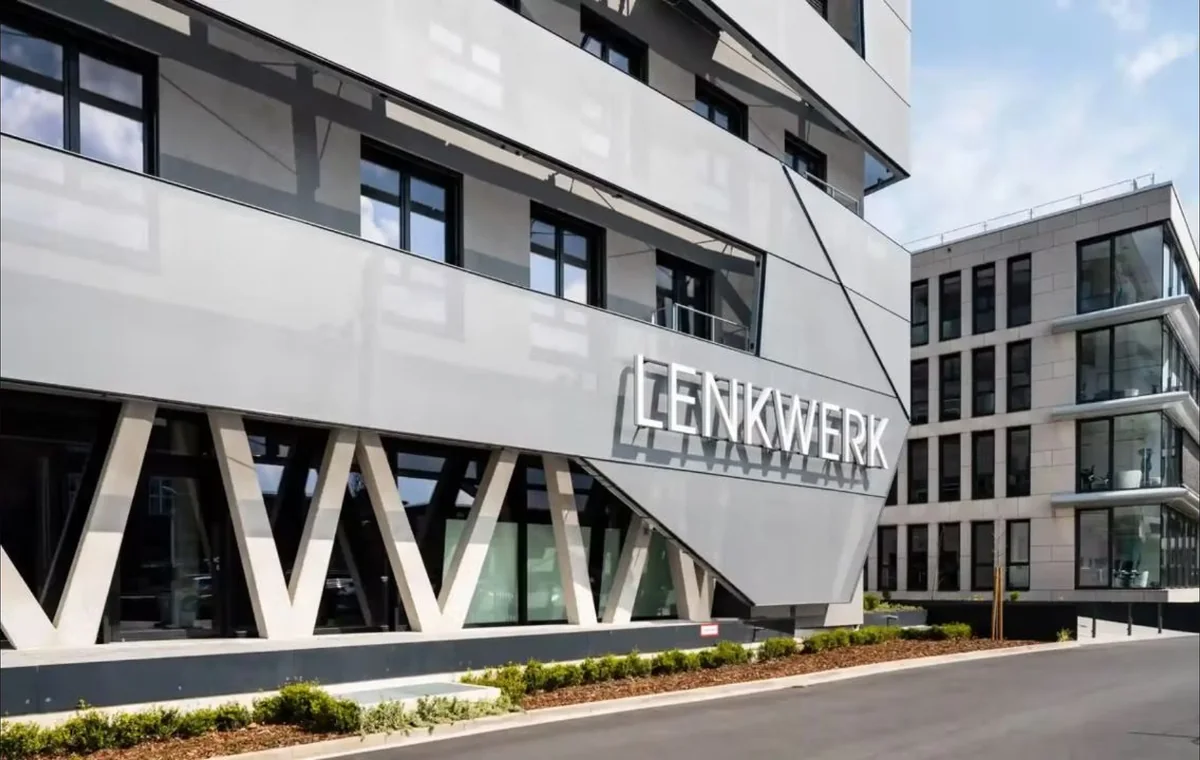 Lenkwerk 1 - Curtain wall textile façade, Bielefeld — Bocad reference project