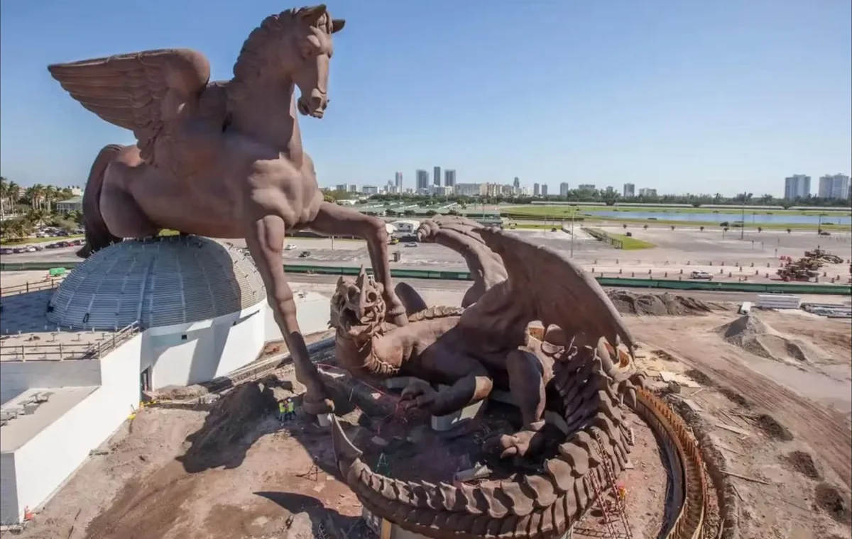 Statue Pegasus + Dragon, Florida — Bocad reference project